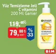 GARNİER YÜZ TEMİZLEME JELİ C VİTAMİNİ 200 ML